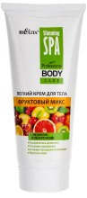 Духи, Парфюмерия, косметика Легкий крем для тела "Фруктовый микс" - Bielita Body Care Cream