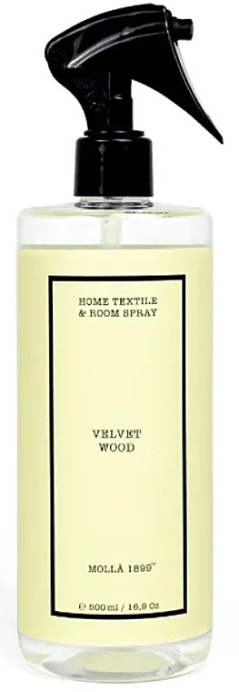 Спрей для текстиля и дома - Cereria Molla Velvet Wood Home Textile & Room Spray — фото N1