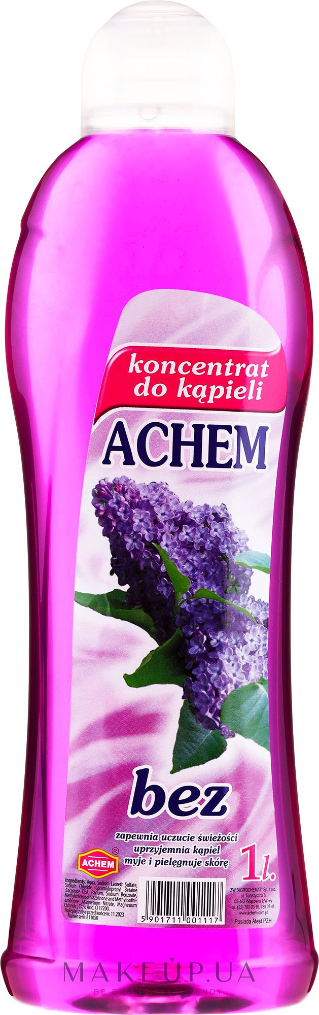 Рідкий концентрат для ванн "Бузок" - Achem Concentrated Bubble Bath Lilac — фото 1000ml