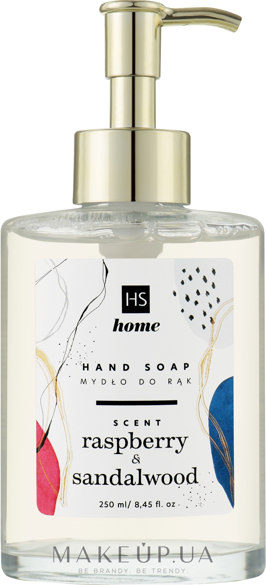 Мыло жидкое "Малина и сандал" - HiSkin Home Hand Soap Raspberry & Sandalwood — фото 250ml