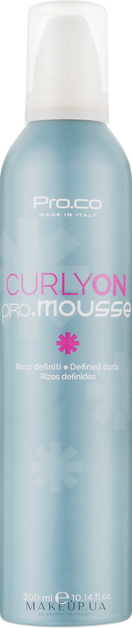 Мус для фіксації в'юнкого волосся - Pro. Co CurlyON Pro Mousse — фото 300ml