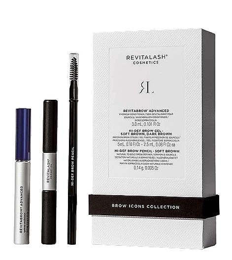 Набір - Revitalash Brow Icons Collection (brow/cond/3ml + brow/gel/5ml + brow/pencil/0.14g) — фото N1