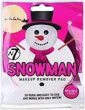 Парфумерія, косметика Спонж для зняття макіяжу - W7 Snowman Makeup Remover Pad