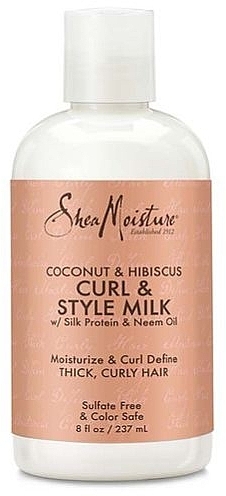 Молочко для волос - Shea Moisture Coco & Hibiscus Style Milk — фото N1