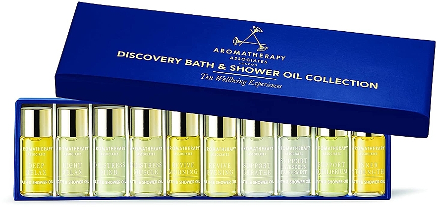 Набор - Aromatherapy Associates Miniature Bath & Shower Oil Collection (sh/bath/oil/10x3ml) — фото N1