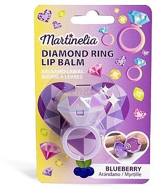 Бальзам для губ, черника - Martinelia Diamond Ring Lip Balm — фото N1