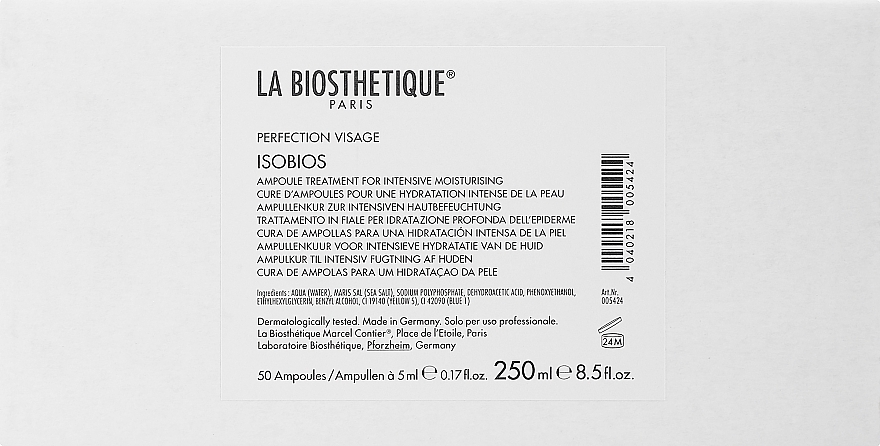 Экстракт для интенсивного увлажнения кожи в ампулах - La Biosthetique Methode Anti-Age Isobios — фото N1