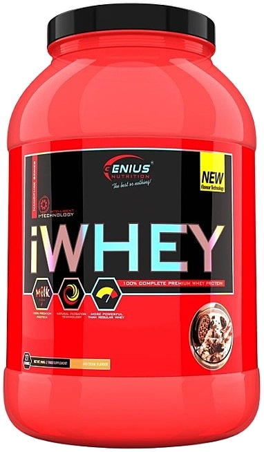 Протеин сывороточный со вкусом ванильного мороженого - Genius Nutrition iWhey Vanilla Ice-Cream — фото N1