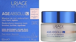 Восстанавливающая ночная маска для лица - Uriage Age Absolu Redensifying Sleeping Mask — фото N3