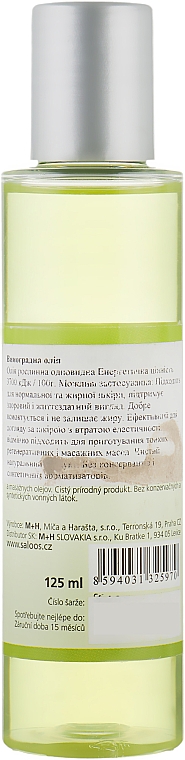 Рослинна органічна виноградна олія - Saloos Vegetable Organic Oil — фото N2
