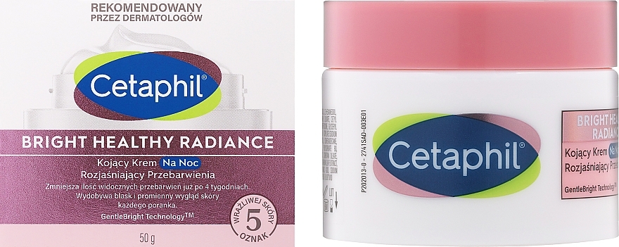 Успокаивающий ночной крем для лица - Cetaphil Bright Healthy Radiance Face Night Cream — фото N2