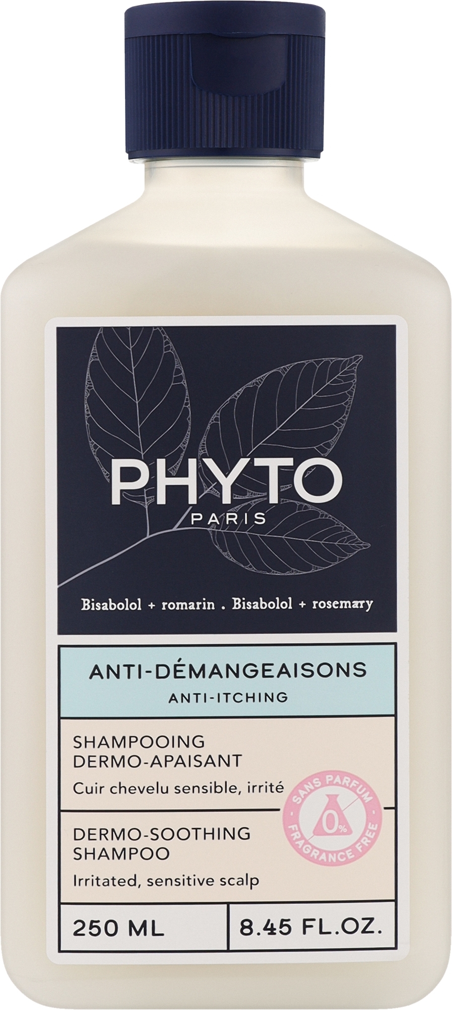 Успокаивающий шампунь для волос - Phyto Anti-Itching Dermo-Soothing Shampoo — фото 250ml