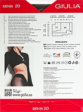 Колготки для жінок "Sensi Vita Bassa" 20 den, tabaco - Giulia — фото N2