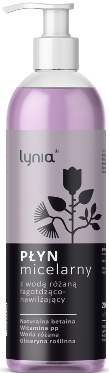 Міцелярна вода з рожевою водою - Lynia — фото N1