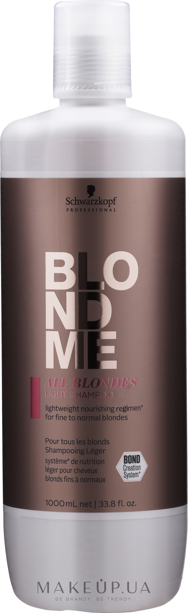 Шампунь для тонких волос всех типов блонд - Schwarzkopf Professional Blondme All Blondes Light Shampoo — фото 1000ml