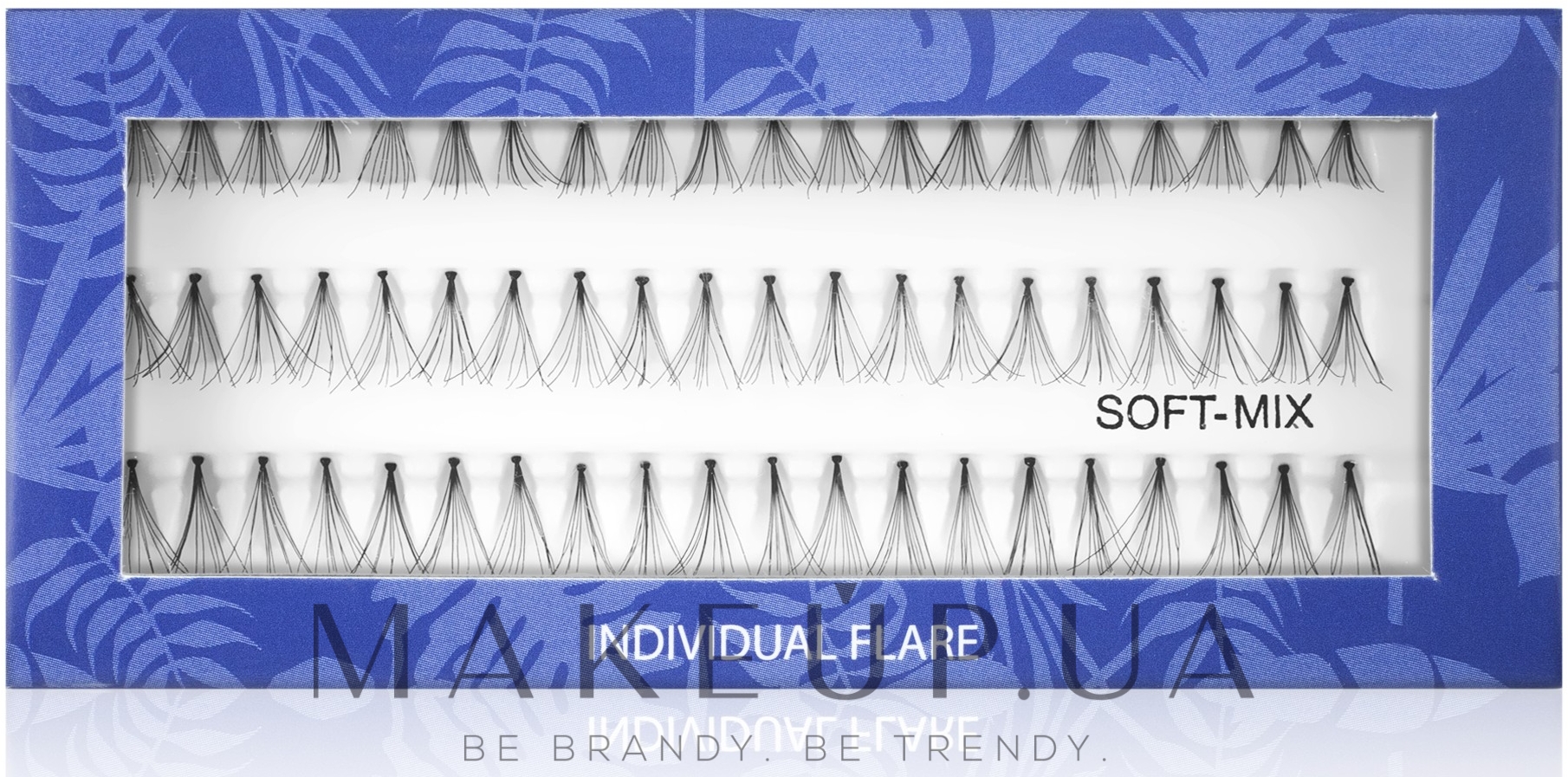 Накладные пучковые ресницы Soft Mix - Muba Factory Individual Flare Long Black Soft Mubalashes — фото 60шт