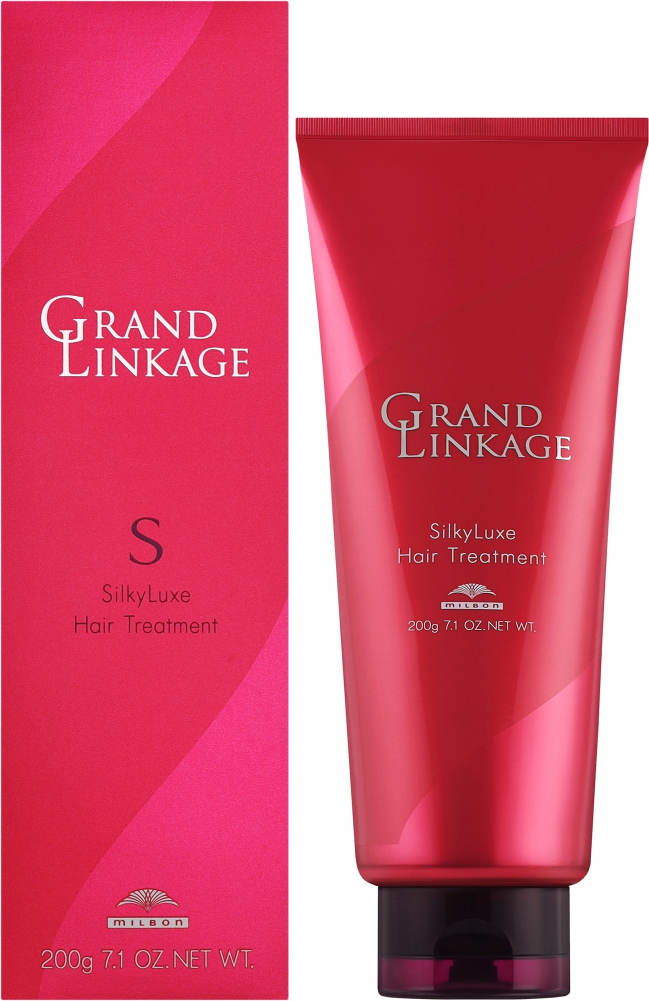 Зволожувальна маска для тонкого фарбованого волосся - Milbon Grand Linkage Silky Luxe Hair Treatment — фото 200g