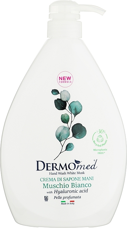 Крем-мило "Білий мускус" - Dermomed Cream Soap White Musk — фото N1