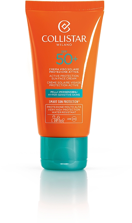 Сонцезахисний засіб для обличчя "Активний захист" - Collistar Active Protection Sun Face Cream SPF 50+