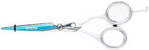 Ножиці перукарські, 2448/5, блакитні - Kiepe Hair Scissors Ergo Anatomic ZIP 5" — фото N1