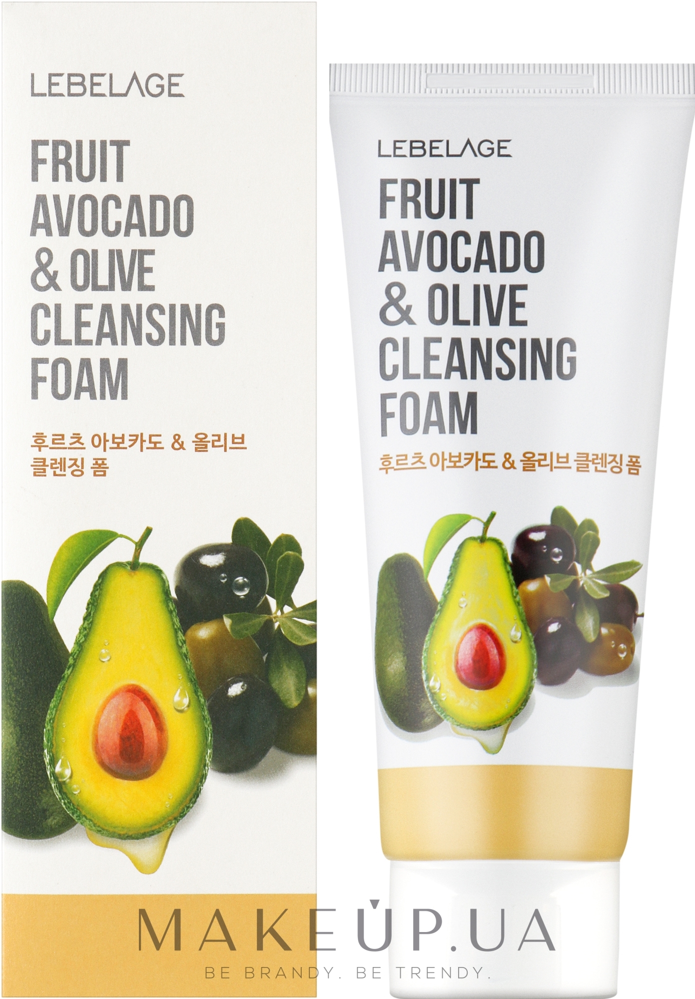 Пенка для умывания с экстрактом авокадо и оливок - Lebelage Fruit Avocado & Olive Cleansing Foam — фото 100ml