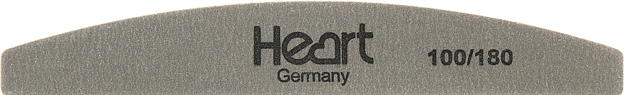 Пилка для ногтей, 100/180, темно-серая - Heart Germany Half Platinum Pro — фото N1