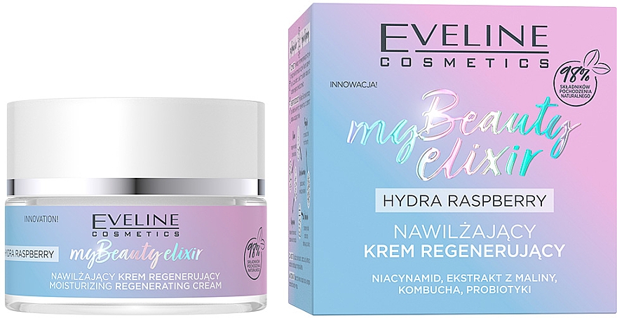 Увлажняющий восстанавливающий крем - Eveline My Beauty Elixir Hydra Raspberry