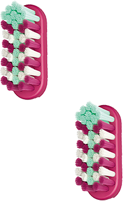 Сменные насадки для зубных щеток, мягкие, 2 шт., розовые - Jordan Change Replacement Heads Toothbrush — фото N1