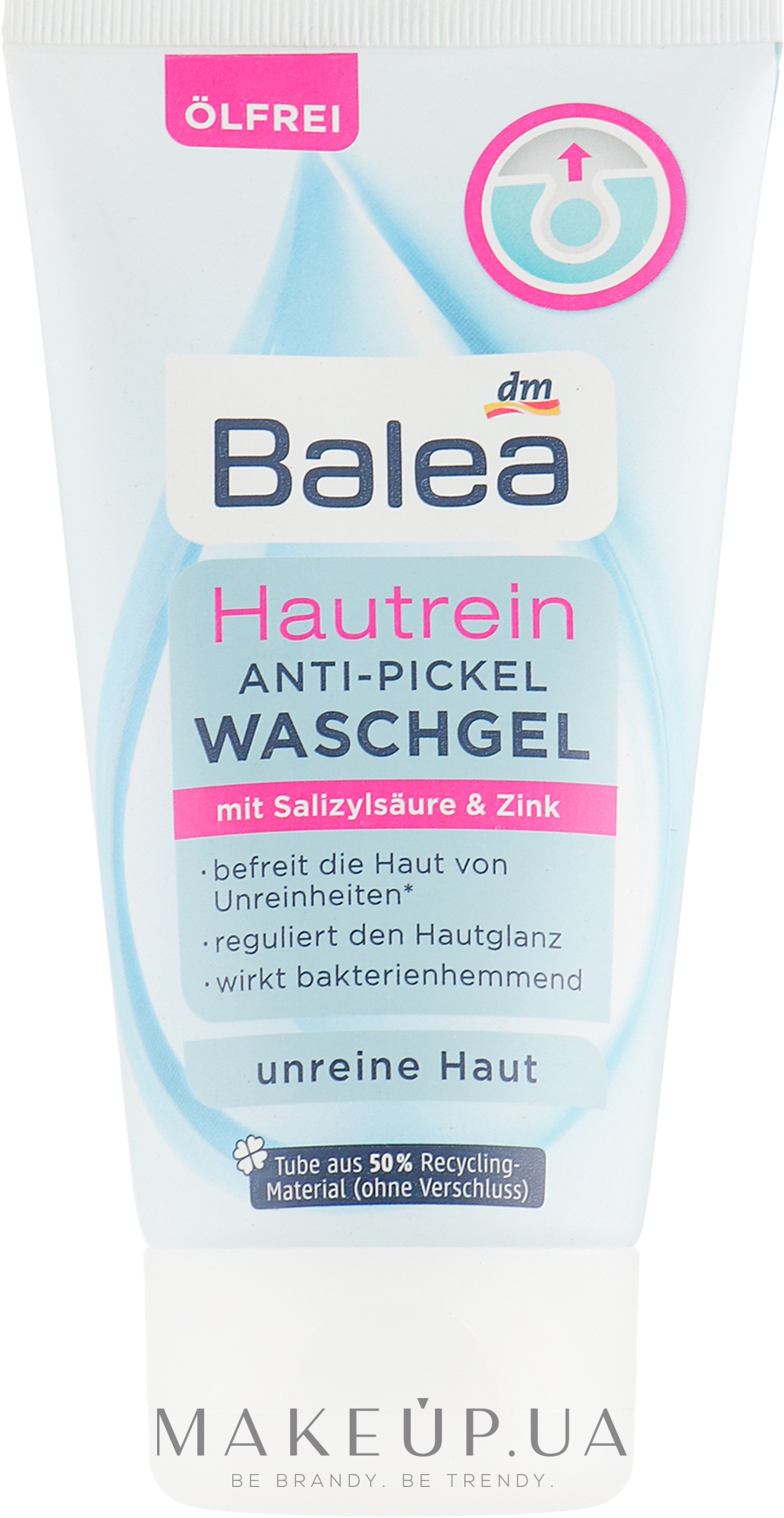 Гель для вмивання проти прищів із саліциловою кислотою і цинком - Balea Hautrein Anti-Pickel Waschgel — фото 150ml
