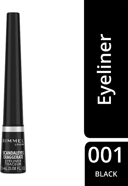 Подводка для глаз - Rimmel Exaggerate Liquid Eyeliner — фото N2