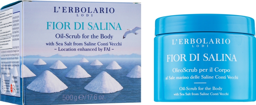 Скраб для тіла "Солоний бриз" - L'Erbolario Fior Di Salina Oleo Scrub Per Il Corpo — фото N1