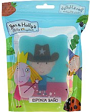 Мочалка банная детская "Бен и Холли", Бен, шериф, голубая - Suavipiel Ben & Holly Bath Sponge — фото N1