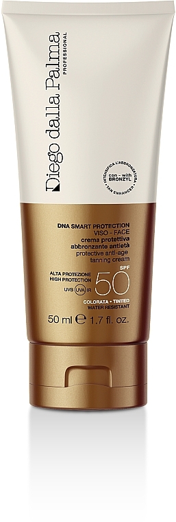 Солнцезащитный крем с SPF 50 - Diego dala Palma Protective Anti-age Tanning Cream SPF 50 — фото N1