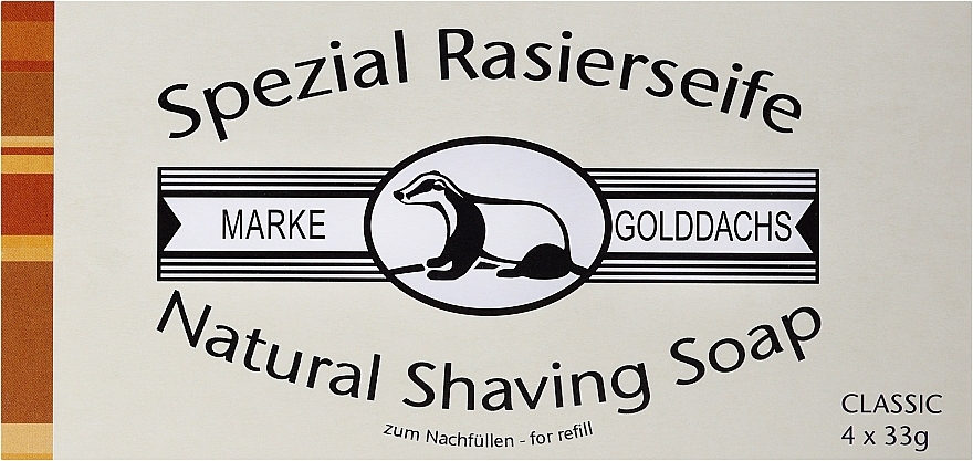 Набір - Golddachs Shaving Soap Classic (soap/4x33g) — фото N1