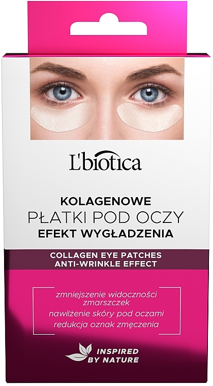 Коллагеновые подушечки для глаз против морщин - L'biotica Collagen Eye Pads Anti-Wrinkle — фото N4