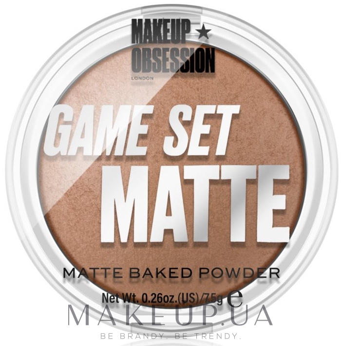 Запеченная матирующая пудра - Makeup Obsession Game Set Matte — фото Sahara