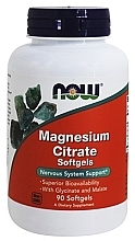 Мінерали Цитрат магнію, м'які таблетки - Now Foods Magnesium Citrate Softgels — фото N1