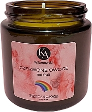 Парфумерія, косметика Ароматична соєва свічка "Червоний фрукт" - KaWilamowski Red Fruit