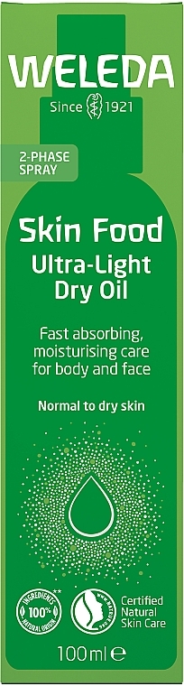 Ультралегка суха олія для обличчя та тіла "Скин Фуд" - Weleda Skin Food Ultra Light Dry Oil — фото N2