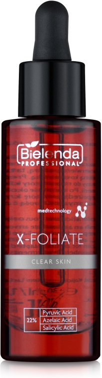 Пілінг для жирної шкіри обличчя, схильної до акне - Bielenda Professional X-Foliate Clear Skin — фото N2