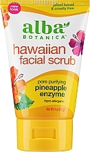 Парфумерія, косметика Скраб для обличчя з ензимами - Alba Botanica Natural Hawaiian Facial Scrub Pore Purifying Pineapple Enzyme