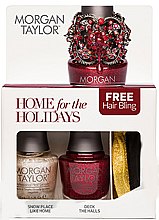 Парфумерія, косметика Набір - Morgan Taylor Hair So Festive Duo Pack (lacquer/2x15ml + acc)