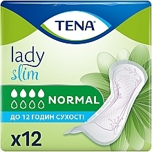 Урологічні прокладки TENA Lady Slim Normal, 12 шт. - TENA — фото N1