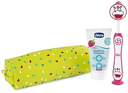 Набор для ухода за полостью рта для детей 3+ - Chicco (toothpaste/50ml + toothbrush/1pc + acc/1pc) — фото N1