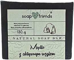 Гліцеринове мило для обличчя "Активоване вугілля" - Soap&Friends — фото N1