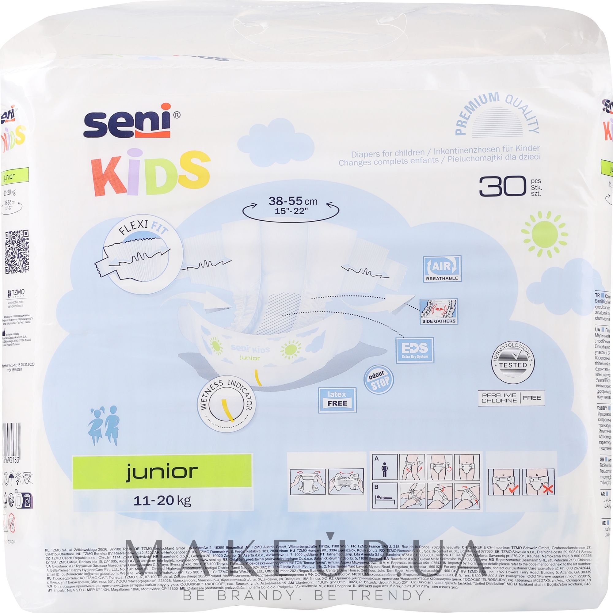 Подгузники для детей "Kids Junior", 11-25кг - Seni — фото 30шт