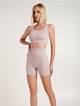 Духи, Парфюмерия, косметика Бесшовные шорты в рубчик "SHORTS RIB SHAPE", burnished lilac - Giulia