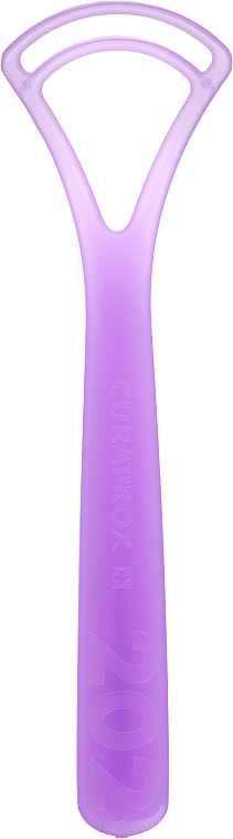 Скребок для языка с двойным лезвием, фиолетовый - Curaprox