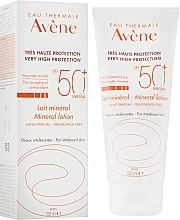 УЦІНКА Сонцезахисний лосьйон з мінеральним екраном - Avene Very High Protection Mineral Lotion SPF 50+ * — фото N1