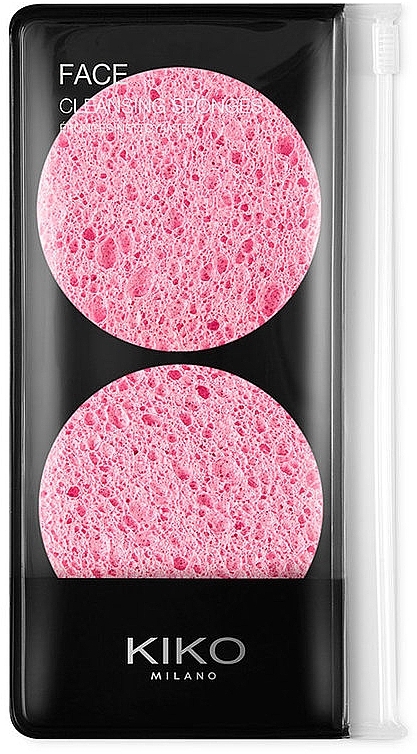 Спонжі целюлозні для очищення шкіри - Kiko Milano Cleansing Sponges — фото N1